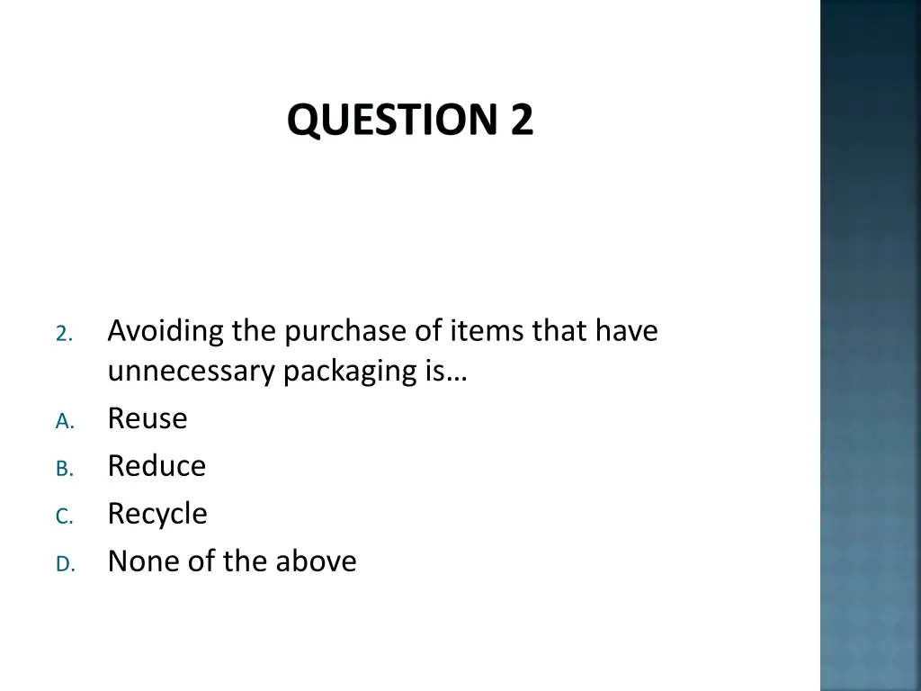 question 2