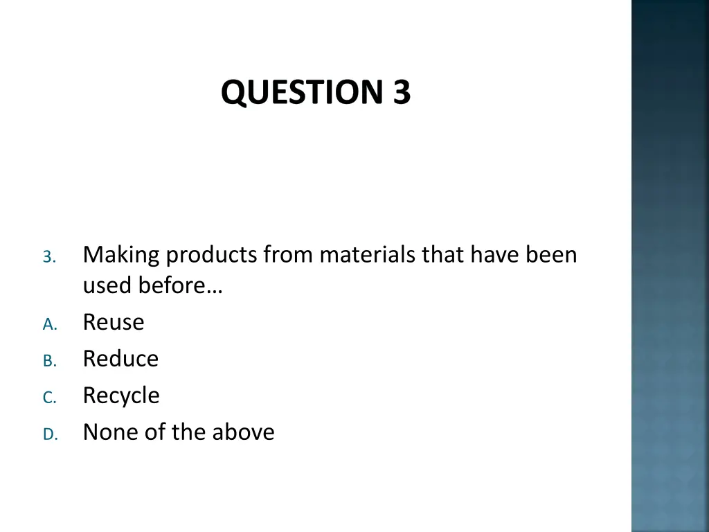 question 3