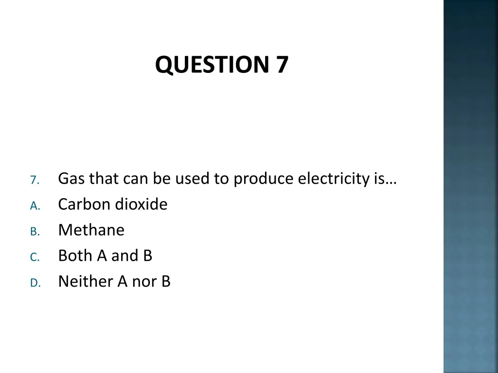 question 7