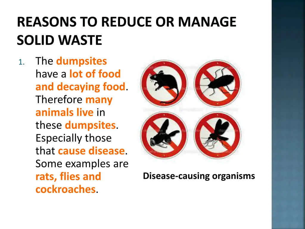 reasons to reduce or manage solid waste 1