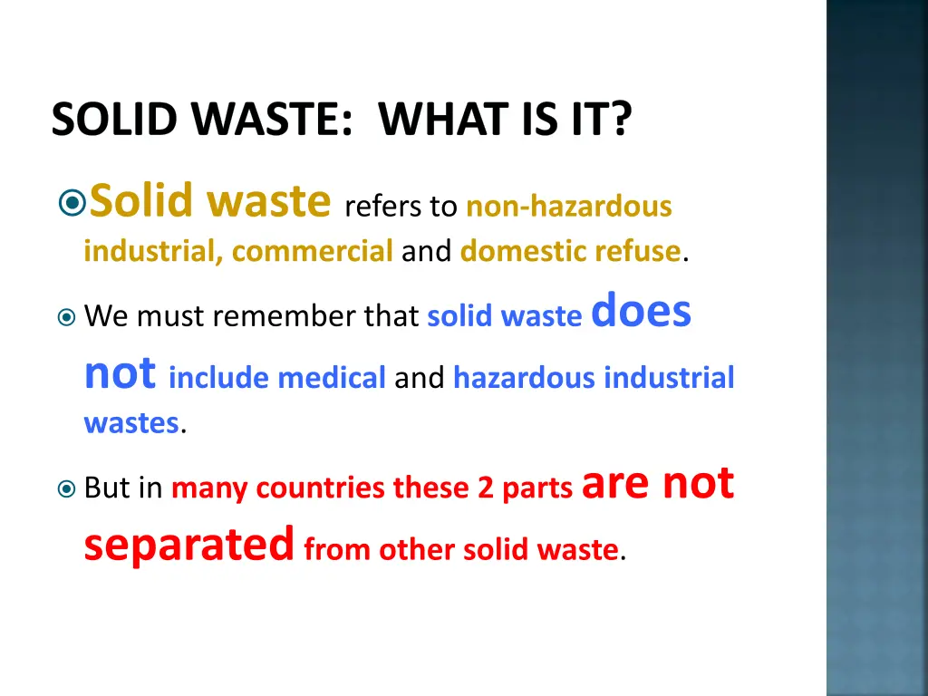 solid waste what is it