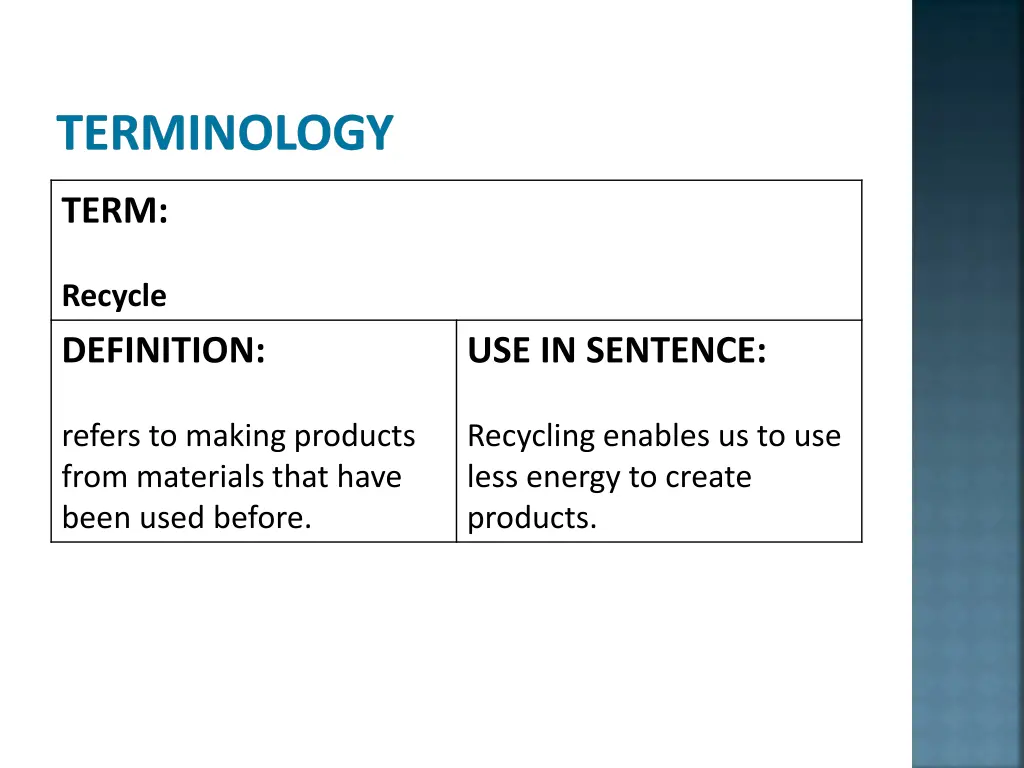 terminology 2