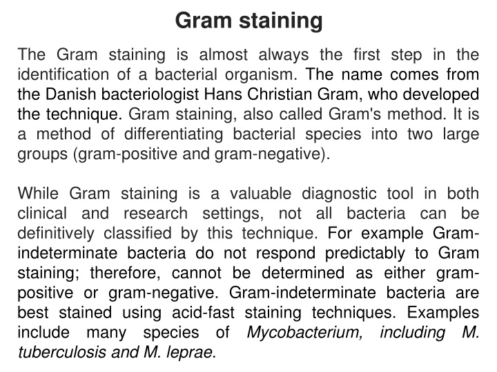 gram staining