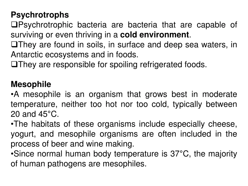 psychrotrophs psychrotrophic bacteria