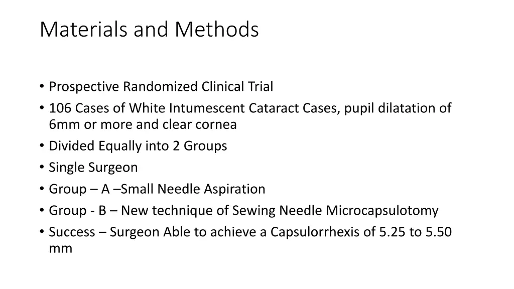 materials and methods