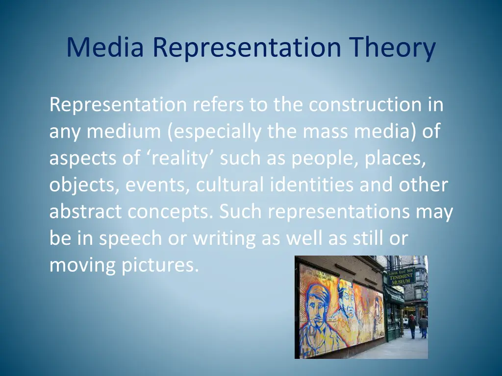 media representation theory