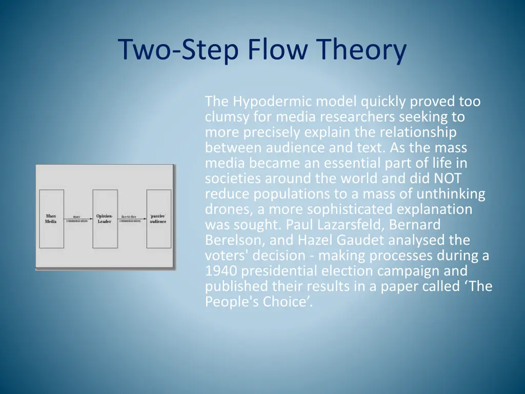 two step flow theory