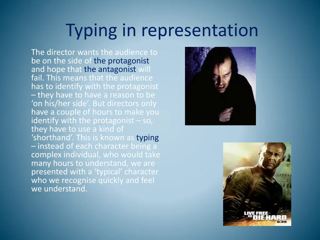 typing in representation