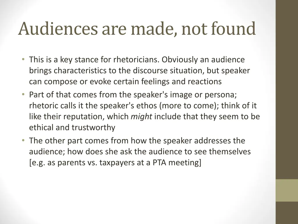 audiences are made not found