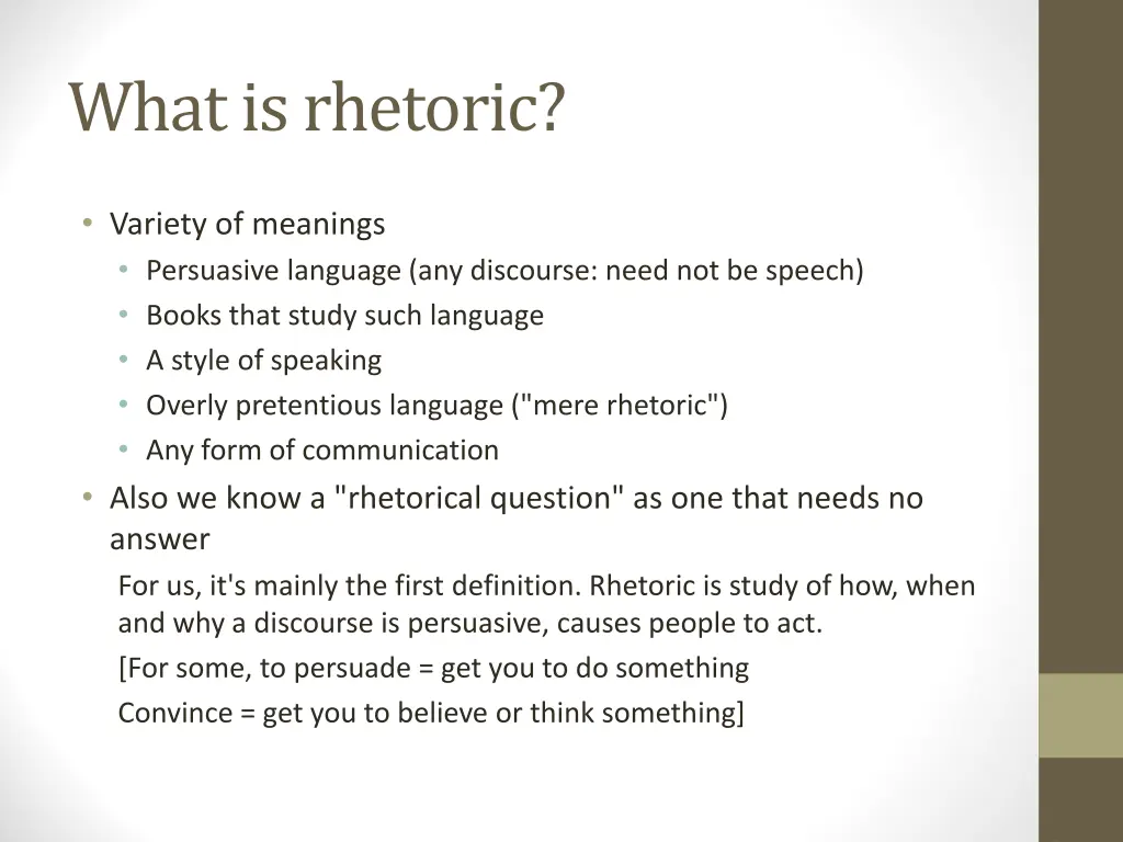 what is rhetoric