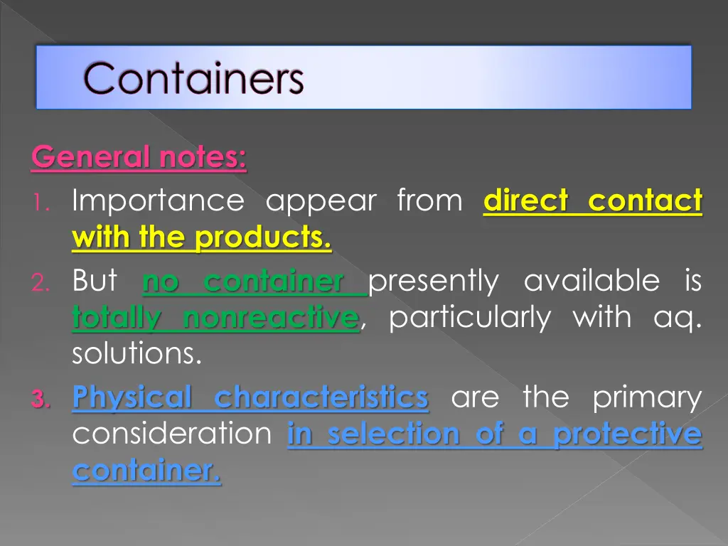 containers