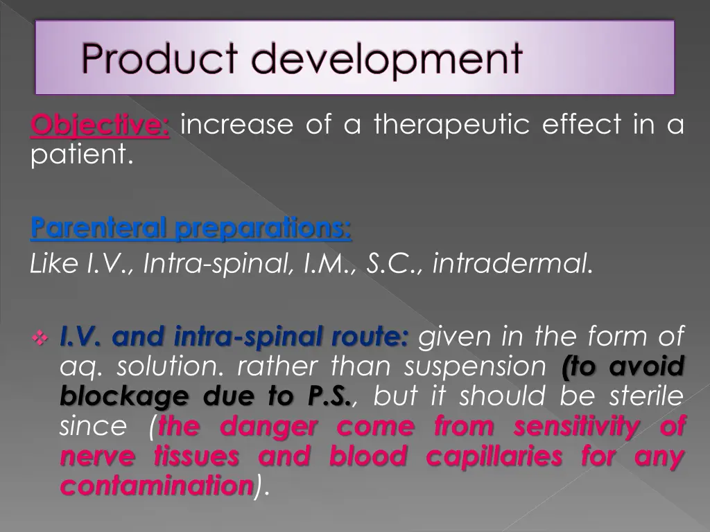 product development