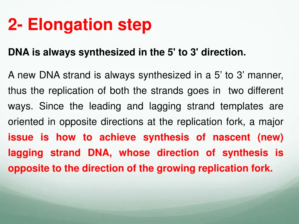 2 elongation step