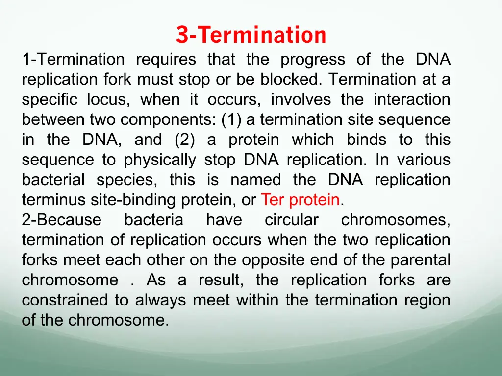 3 termination