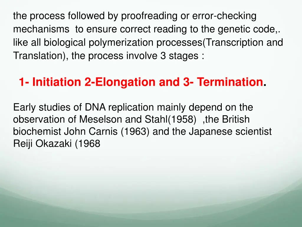 the process followed by proofreading or error