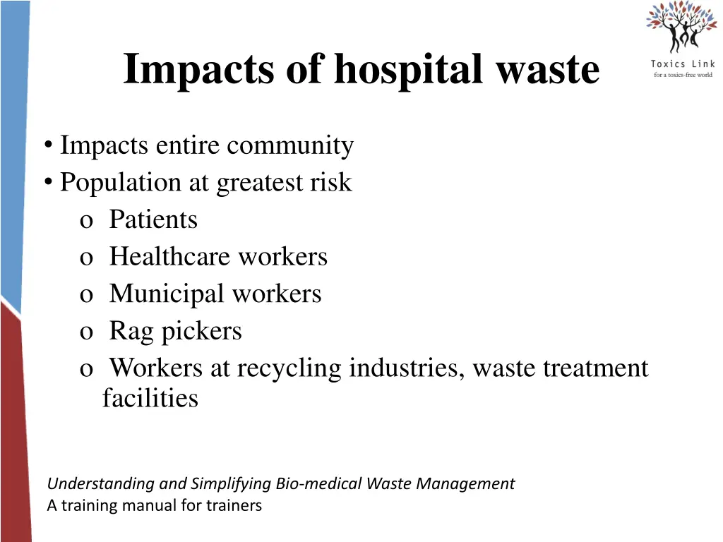 impacts of hospital waste