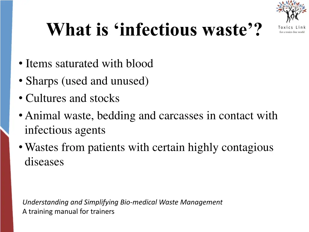 what is infectious waste