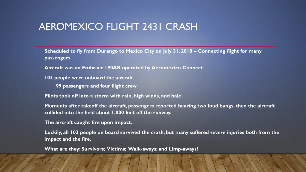 aeromexico flight 2431 crash