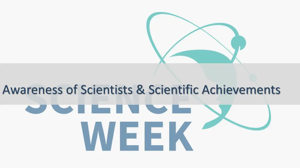 awareness of scientists scientific achievements