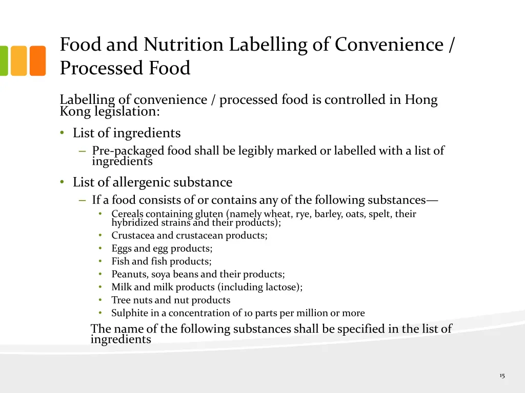 food and nutrition labelling of convenience 1