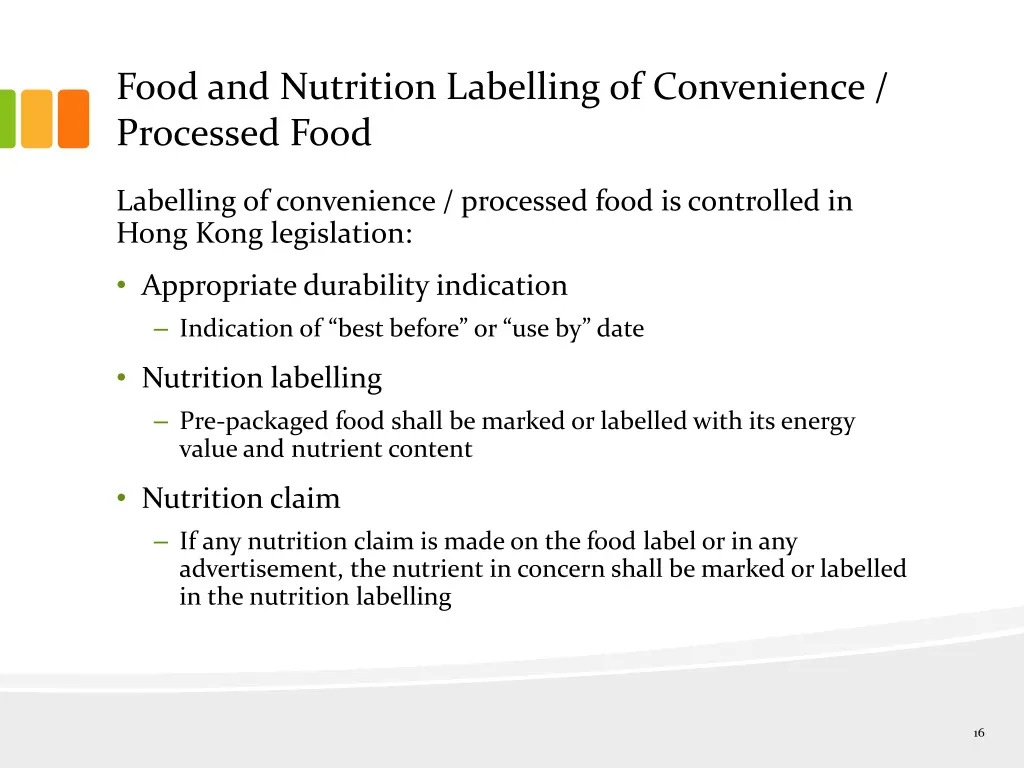 food and nutrition labelling of convenience 2