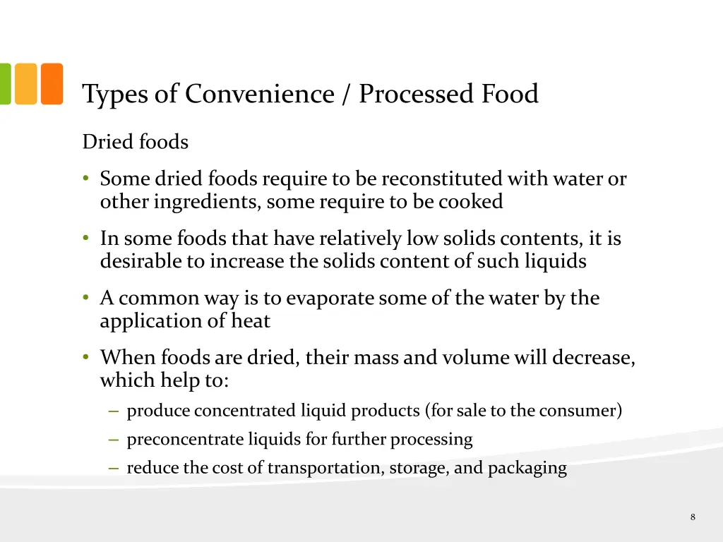 types of convenience processed food 5