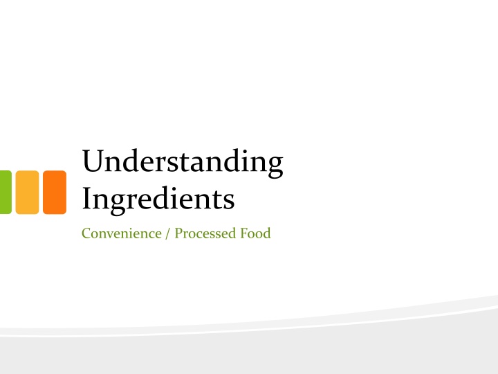 understanding ingredients