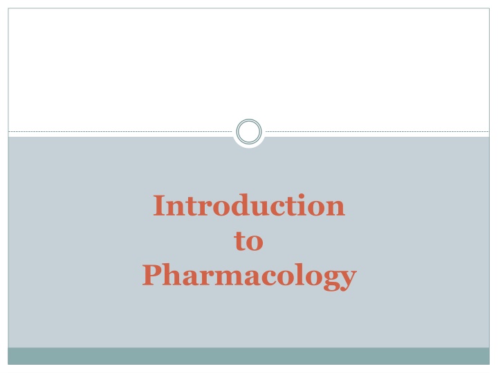 introduction to pharmacology