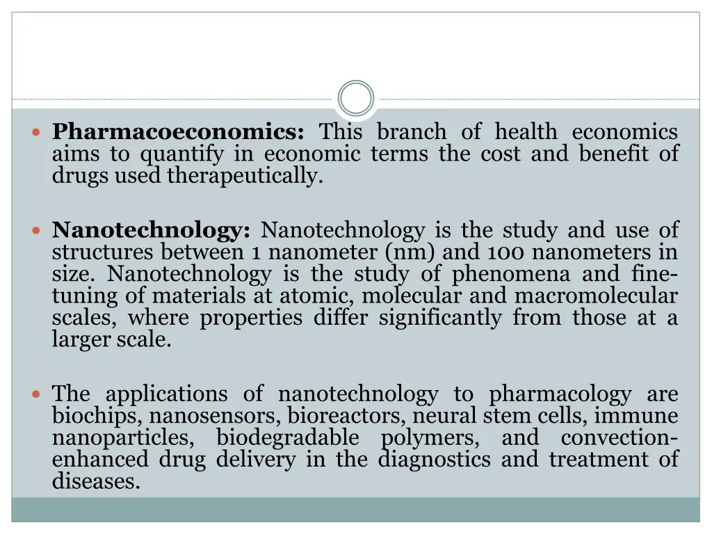 pharmacoeconomics this branch of health economics