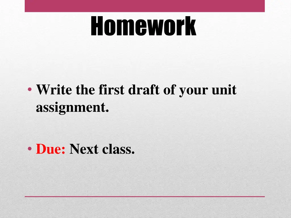 homework