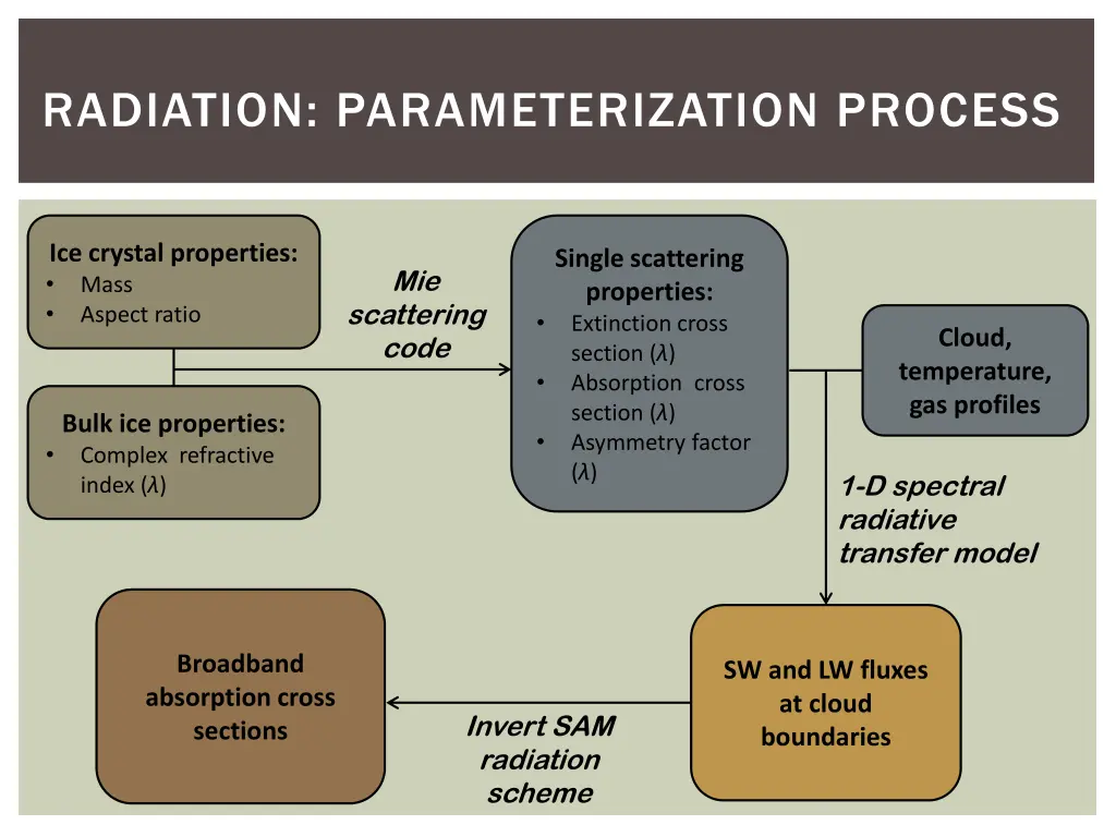 radiation parameterization process