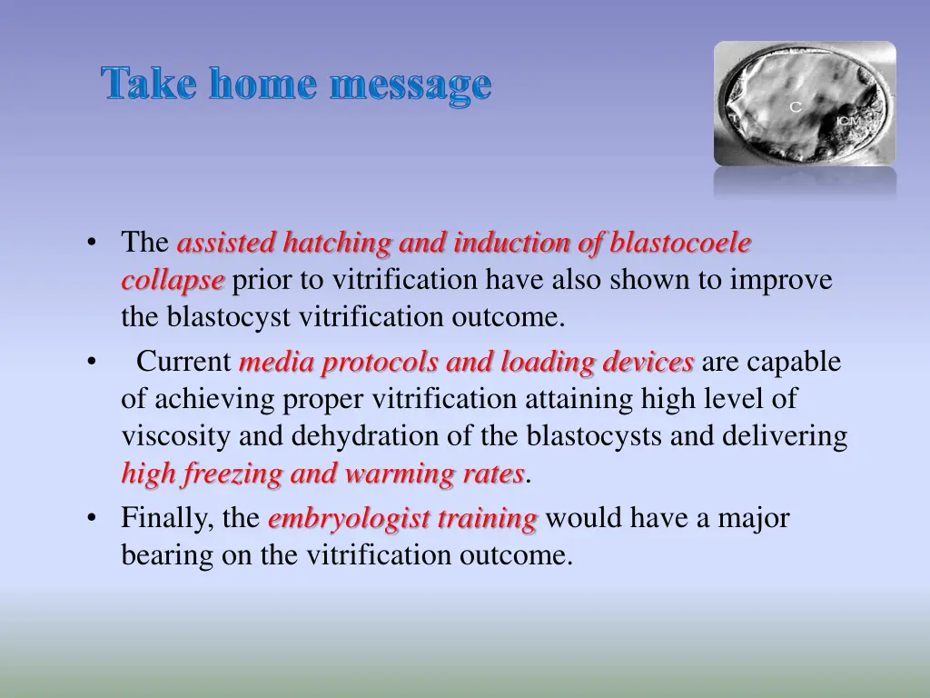 the assisted hatching and induction