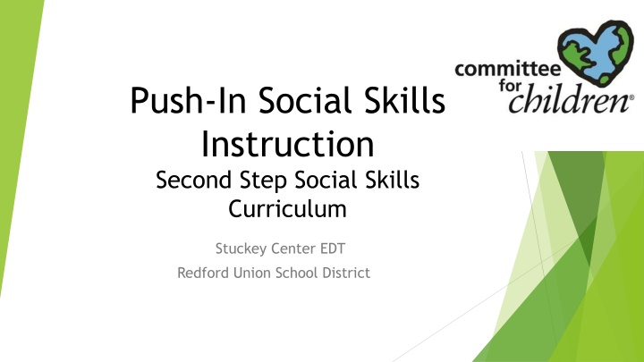 push in social skills instruction second step