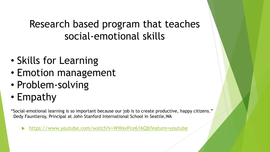 research based program that teaches social