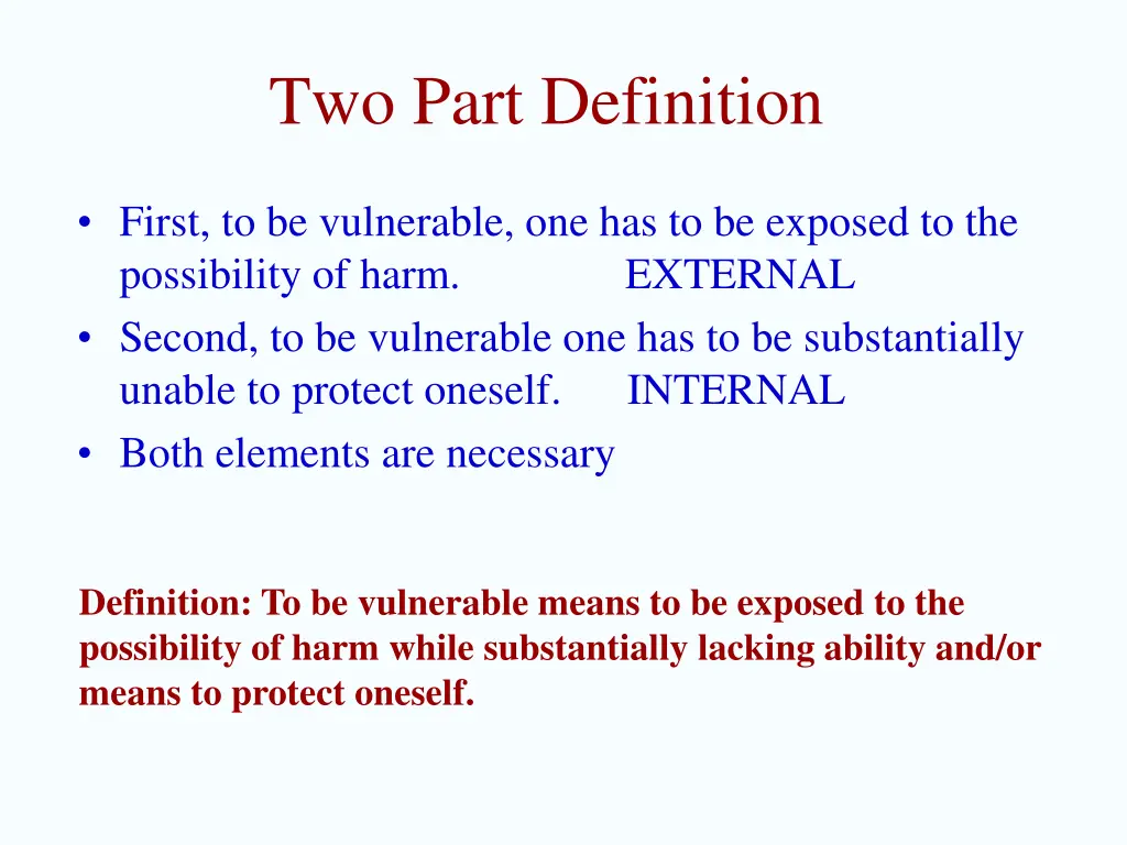 two part definition