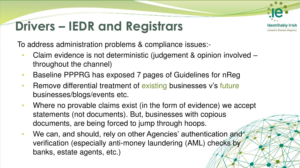 drivers iedr and registrars