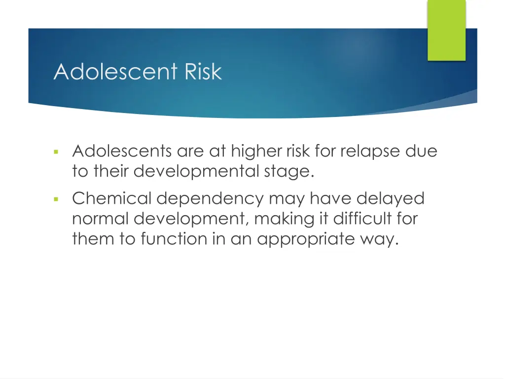 adolescent risk