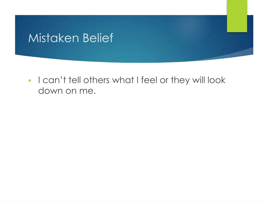 mistaken belief