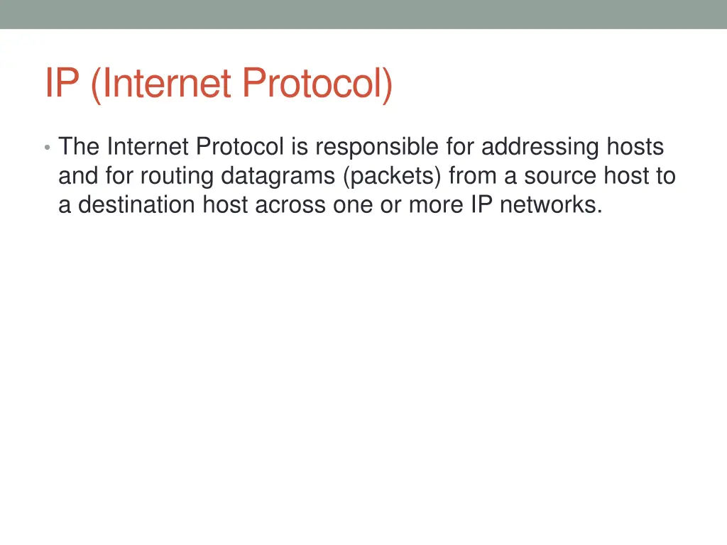 ip internet protocol