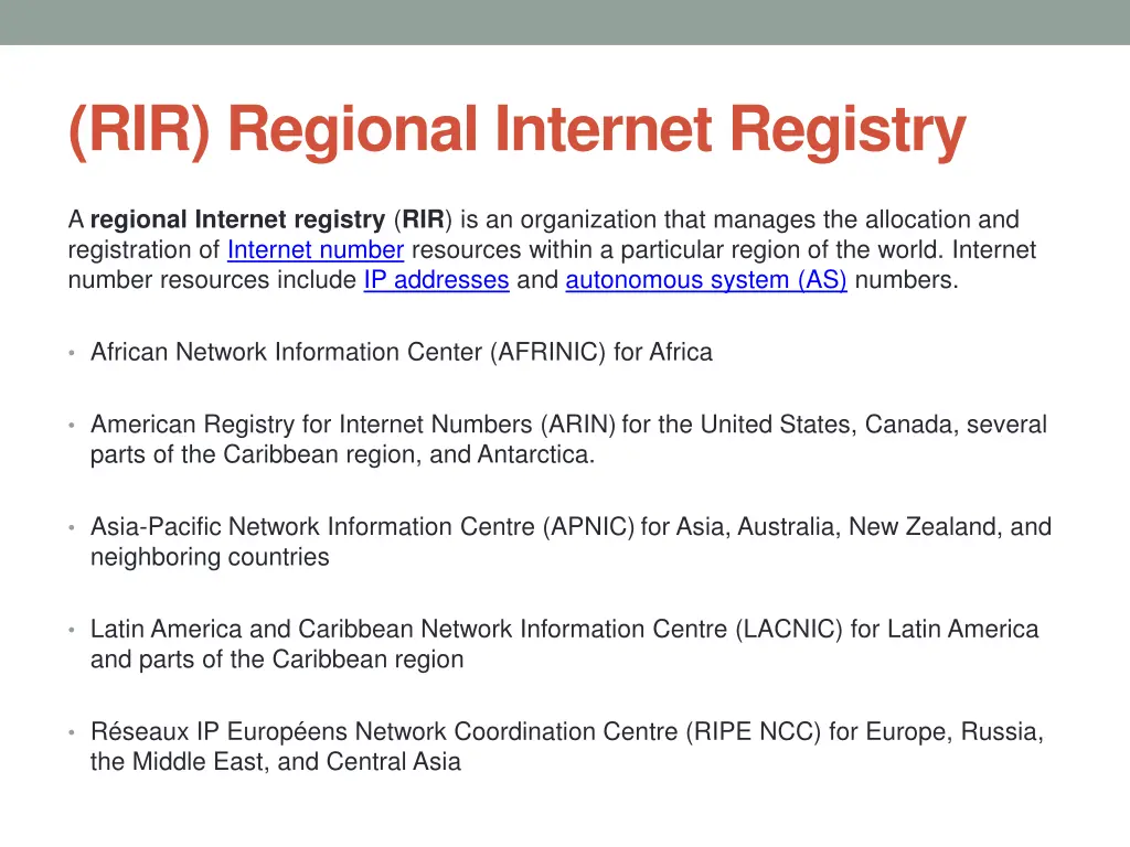 rir regional internet registry