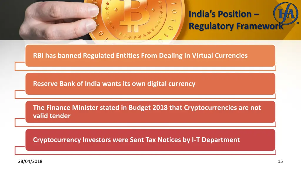 india s position regulatory framework