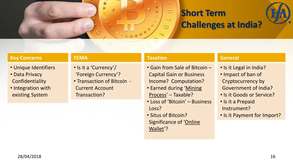 short term challenges at india