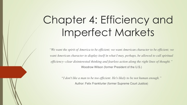 chapter 4 efficiency and imperfect markets