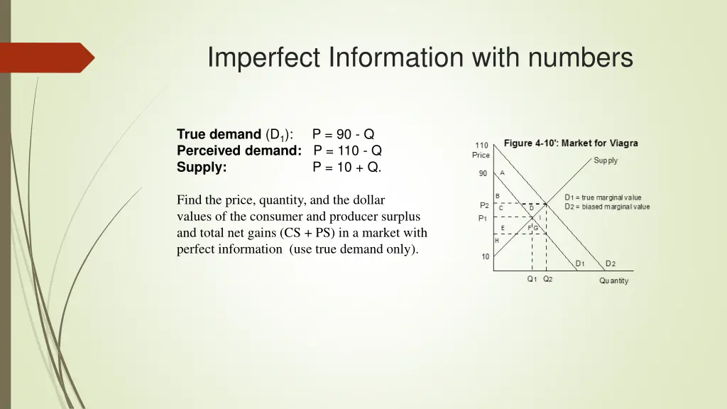 imperfect information with numbers