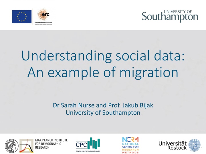 understanding social data an example of migration