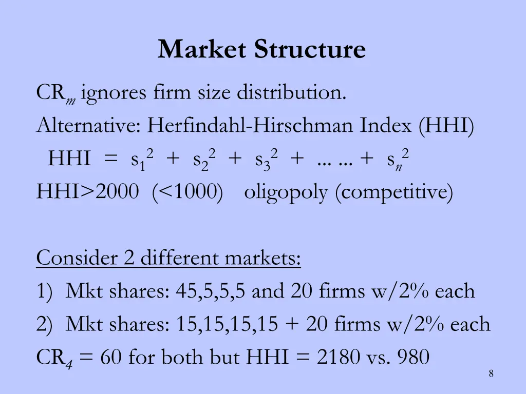 market structure 1