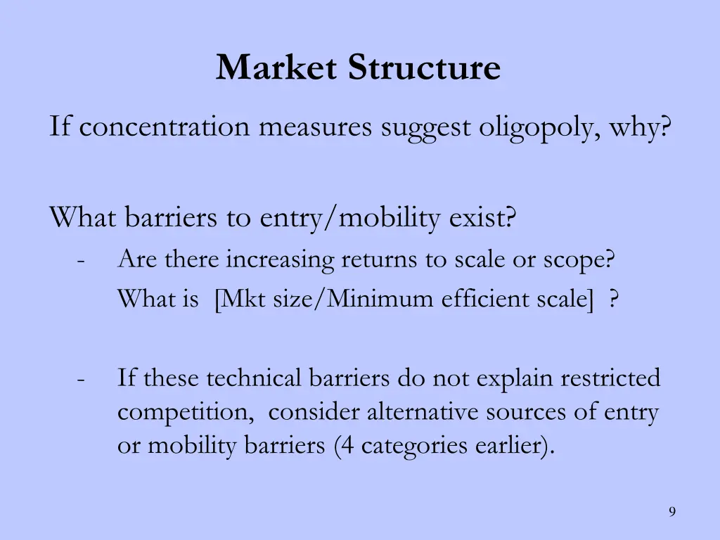 market structure 2