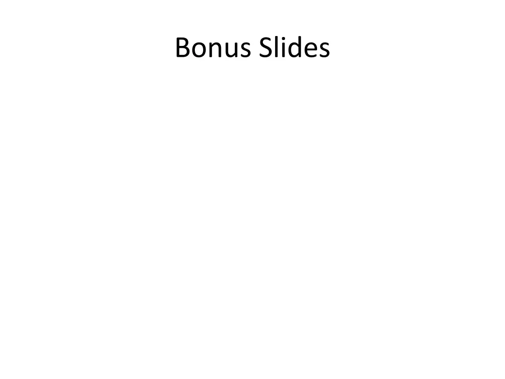 bonus slides