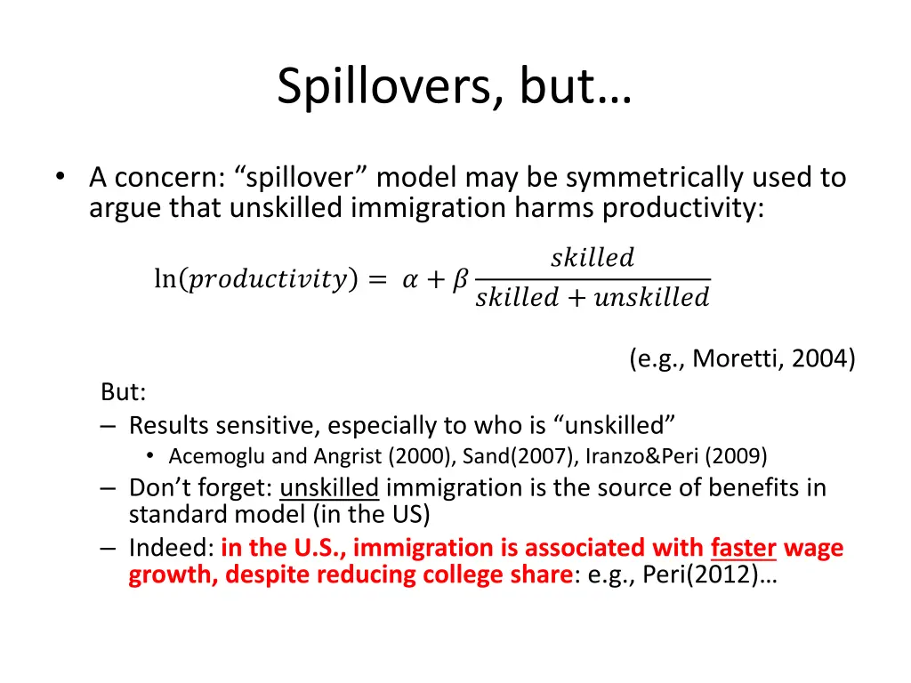 spillovers but 1