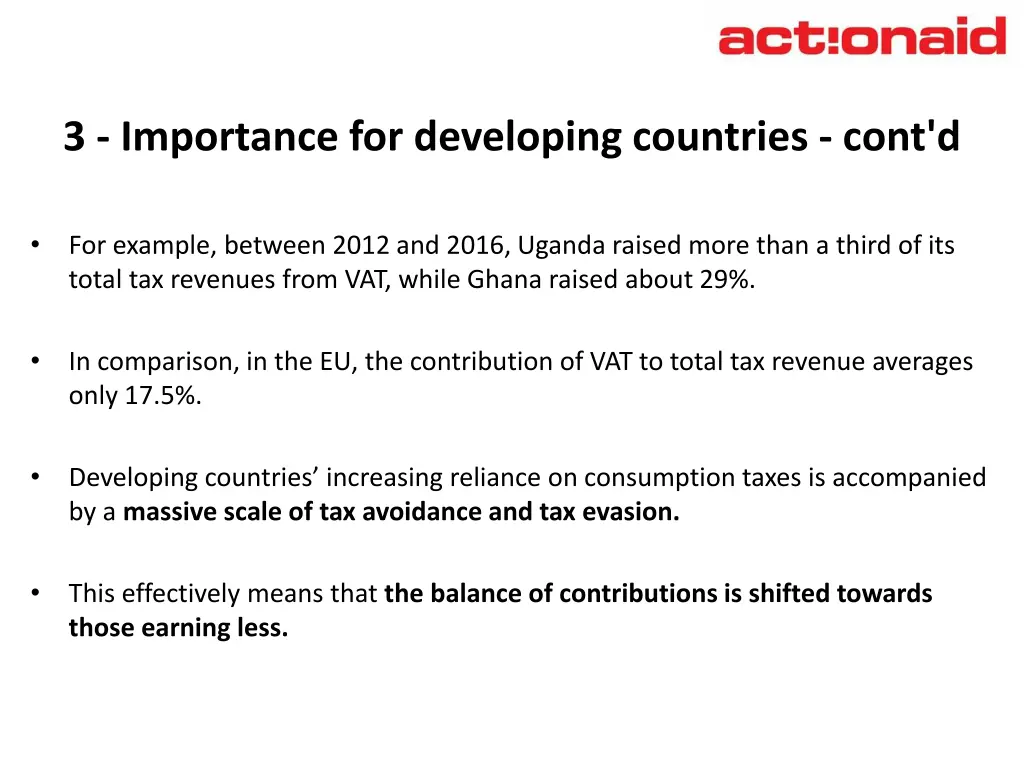 3 importance for developing countries cont d